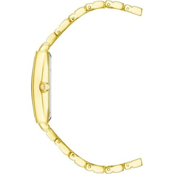 Anne Klein Gold Bracelet Watch Champagne Dial Womens Dress Link Timepiece - Picture 2 of 5